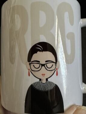 Ruth Bader Ginsburg RBG Coffee Mug Orca Coatings Supreme Court Justice